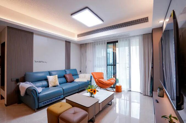 127㎡現(xiàn)代三居室，低調(diào)中散發(fā)高級感，鬧市中的寧靜雅居